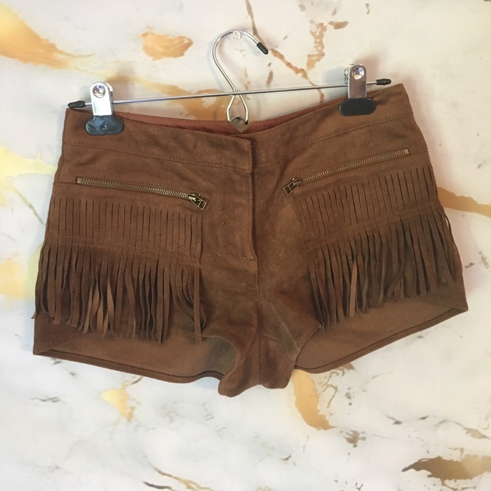 BCBG MaxAzria Fringe Shorts
