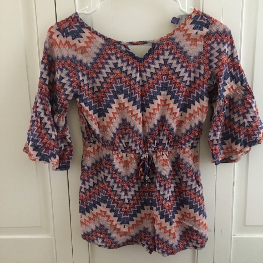 XS Chevron Romper