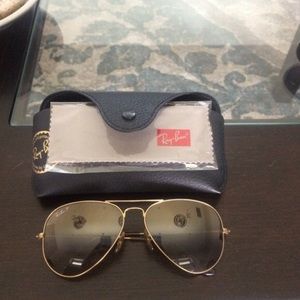 Polarized rayban aviators
