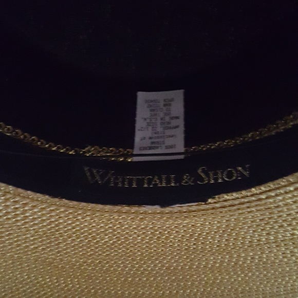 Metallic Gold Hat with Bow - Picture 4 of 4