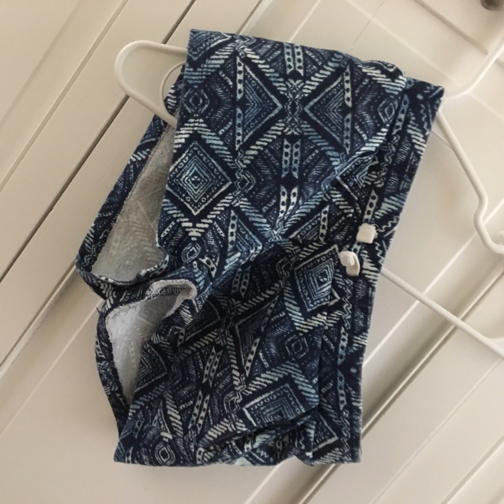 Printed Fabric Shorts