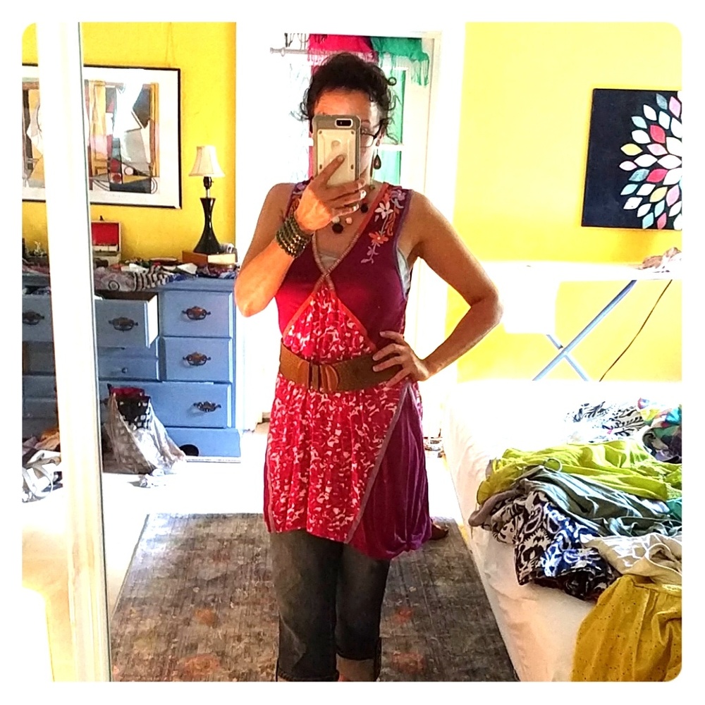 Ric Rac Indian Woven Shirt Dress - Picture 5 of 8