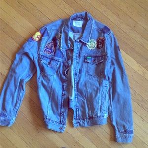Scotch and Soda 'Vintage' Denim Patch jacket