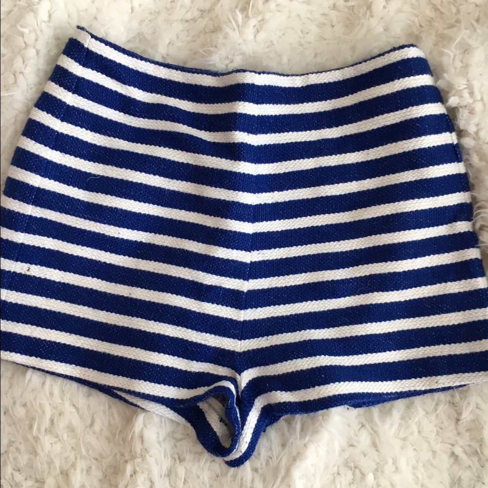 F21 Nautical striped shorts