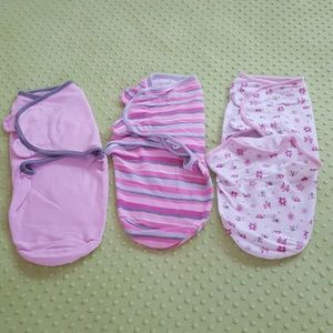 Set of 3 Swaddle Blanket Sacks