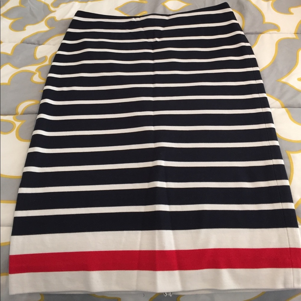 Red, white & blue Striped skirt