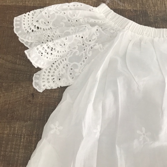 Off-shoulder Embroidered Eyelet Dress! - Picture 4 of 6