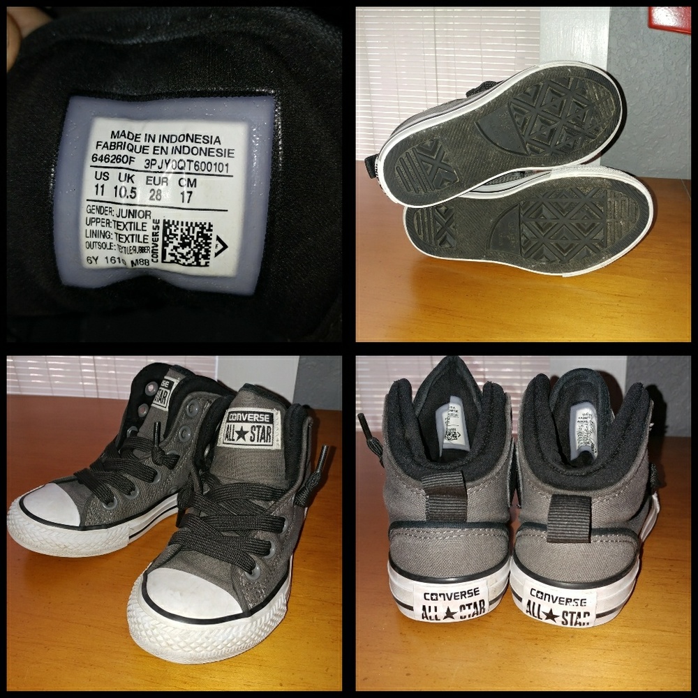 Boys converse size 11