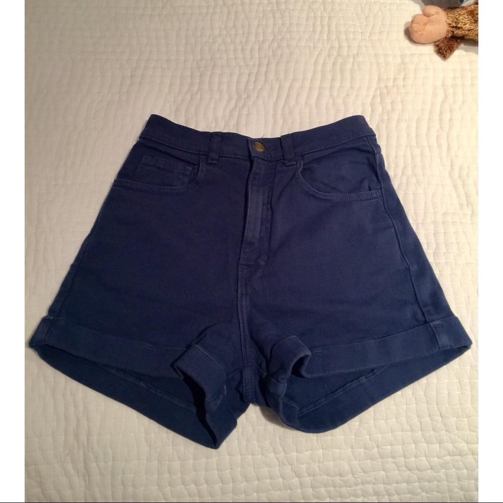 Blue high waisted American Appearal Short