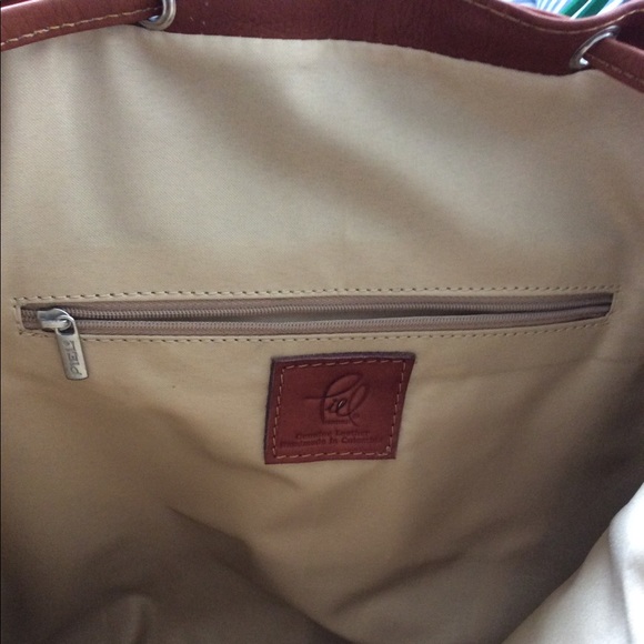 Piel Chestnut Leather Bookbag - Picture 3 of 4