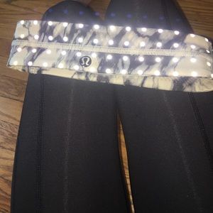 Tie dye reflective lululemon headband