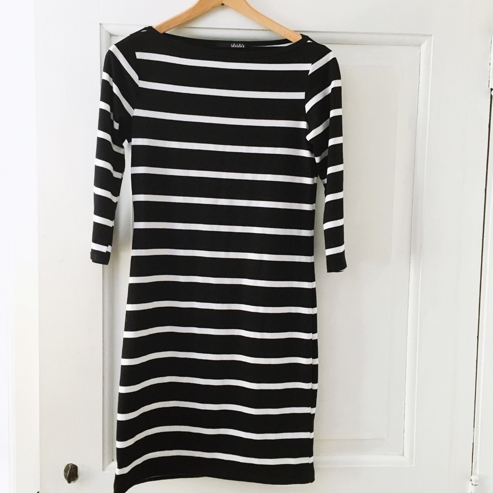 Black and White Stripe Dress