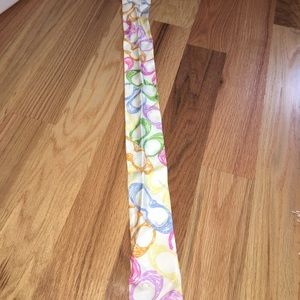 Silk Colorful Coach Scarf