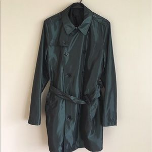 ASOS Trench Coat in Emerald Green