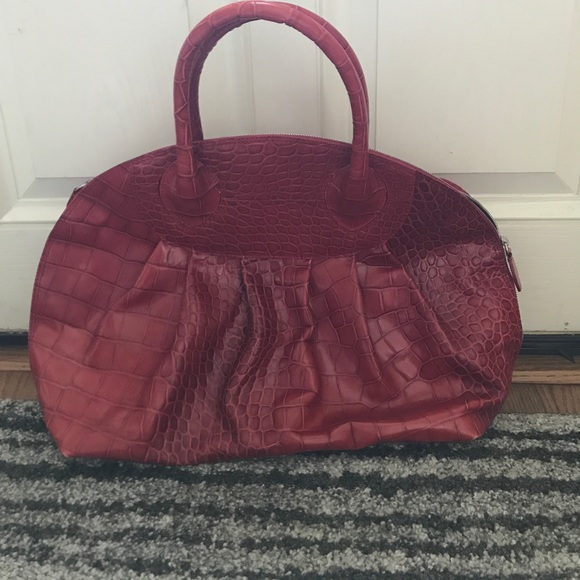 Furla red croc bag. - Picture 1 of 1