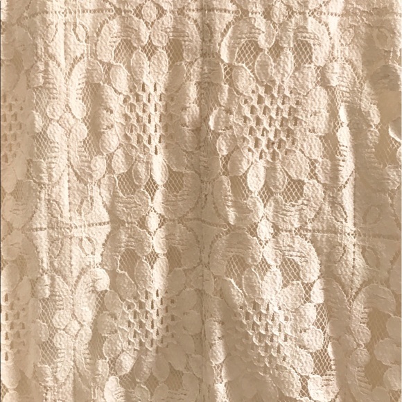 Forever 21 boho hippie high neck white lace dress - Picture 4 of 4