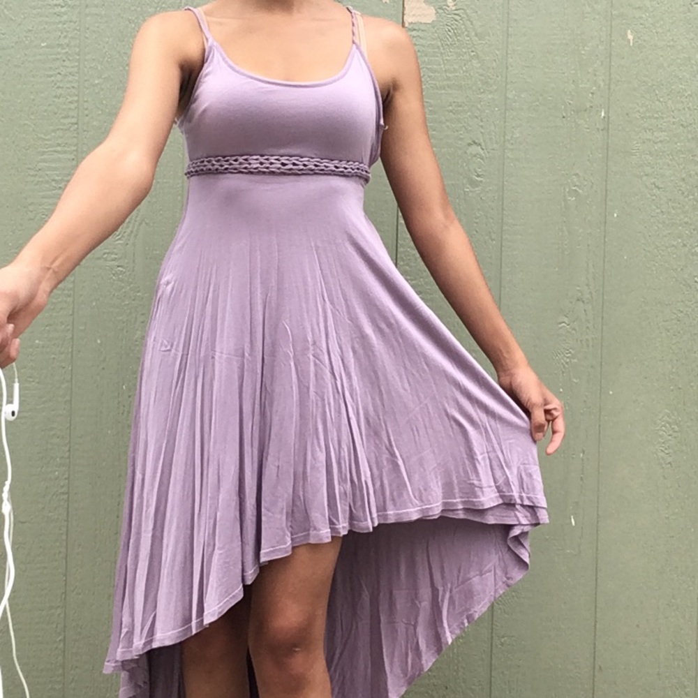 Bebe Kardashian high low lavender fairy dress