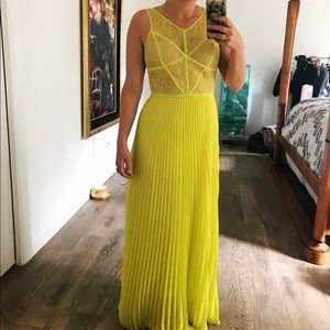 NWT BCBG yellow formal dress