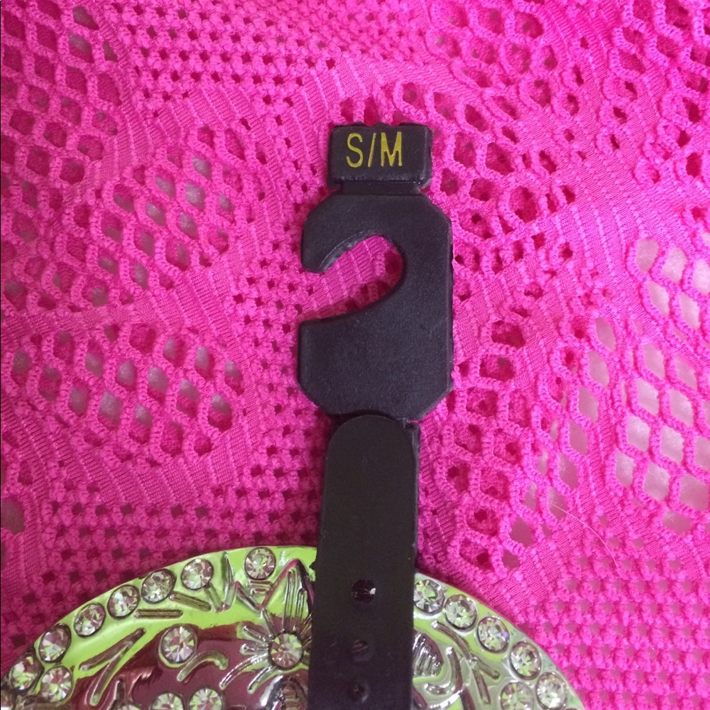 Rhinestone Turquoise Black Western Belt - Picture 6 of 8