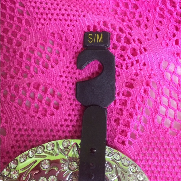 Rhinestone Turquoise Black Western Belt - Picture 6 of 8