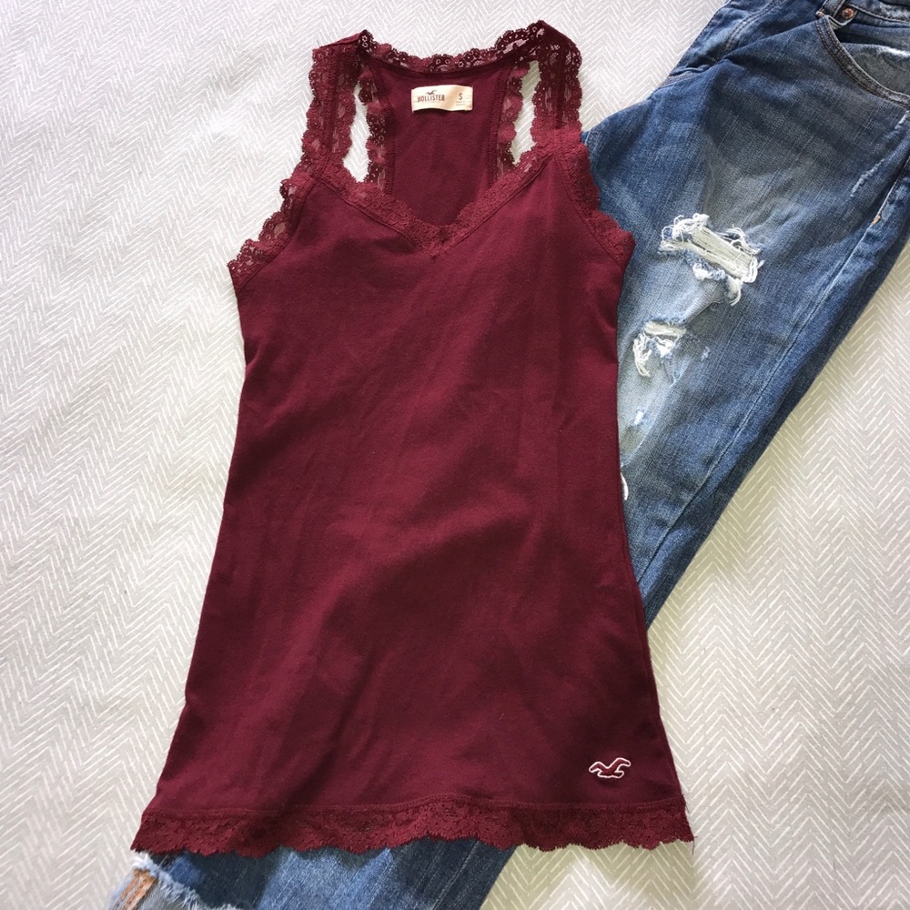 Hollister lace tank top