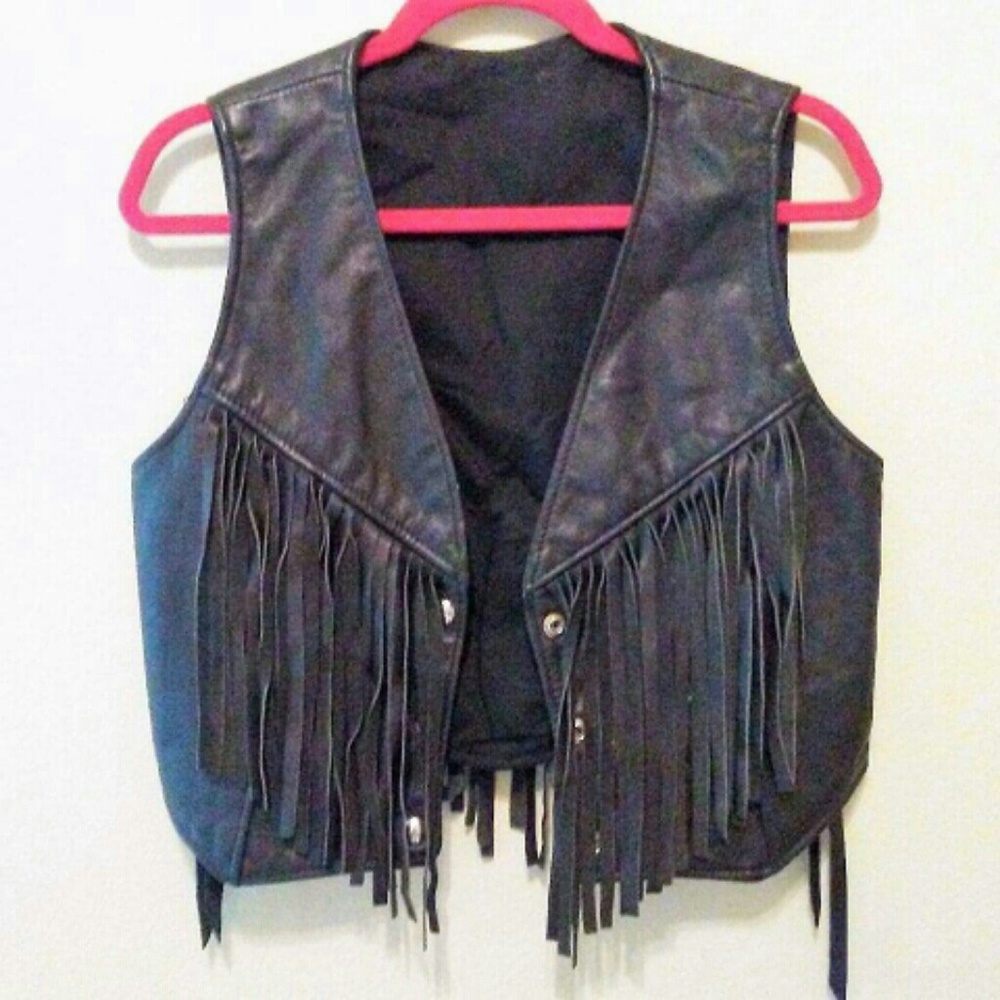 Vintage leather vest