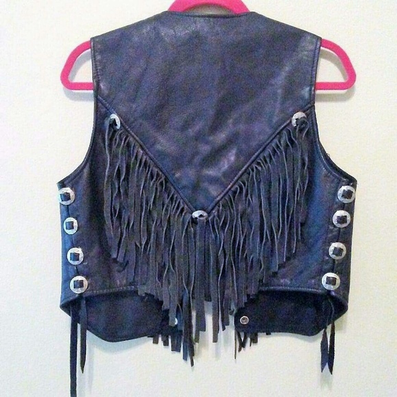 Vintage leather vest - Picture 2 of 4