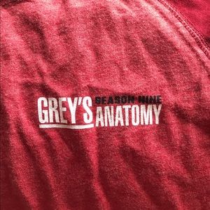 Grey's Anatomy long sleeve baseball style tee