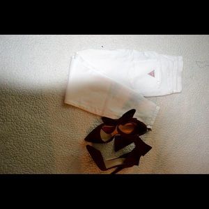 Guess ankle jeans with zip ankle