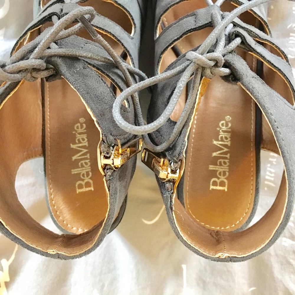 NEW Bella Marie Gladiator Style Bootie Sandals - Picture 4 of 7