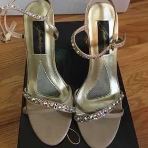 Prom/Pageant/Sweet 16 Nude/Rhinestone Heels