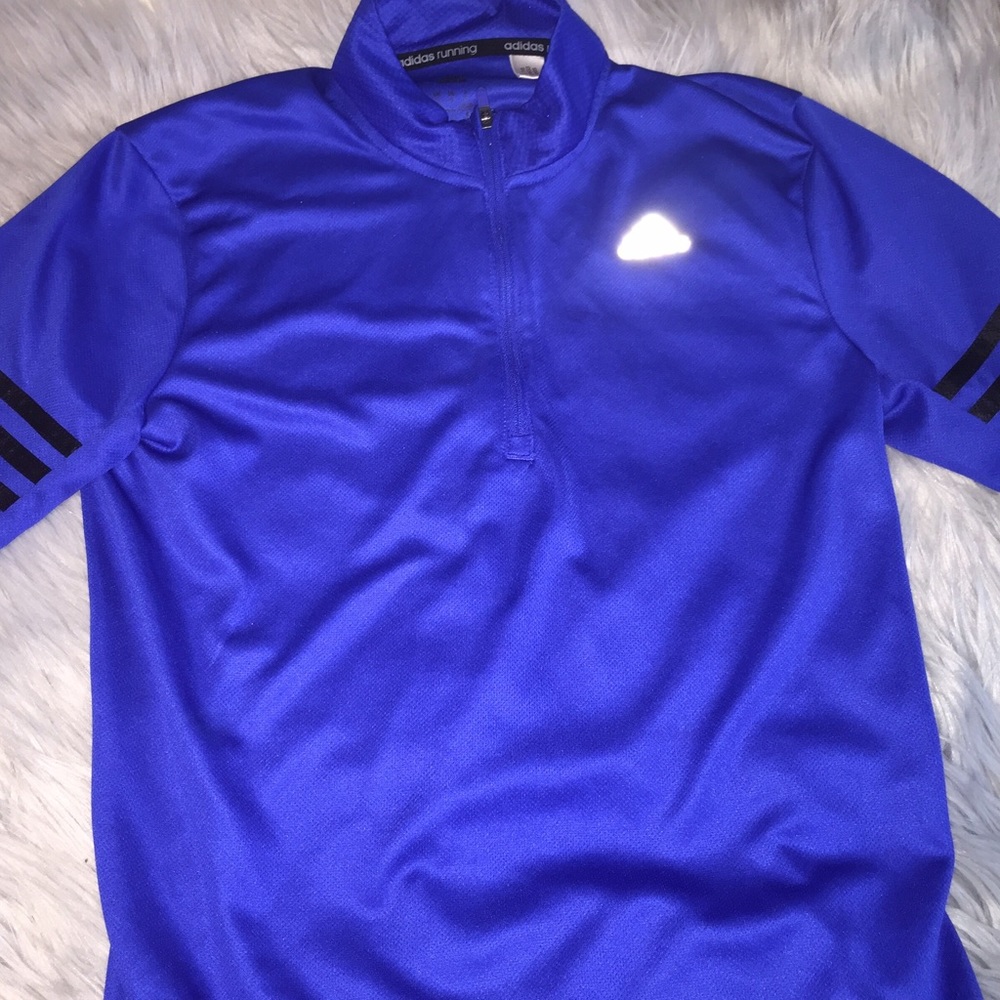 Blue adidas shirt
