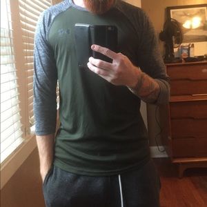 Under Armor Heat Gear Three Quarter Sleeve M-Shirt