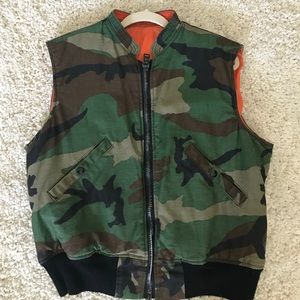 Authentic Vintage Camo Military Vest