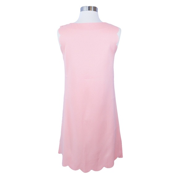 ⚡️⚡️CLEARANCE Pink Scallop Trim Shift Dress - Picture 7 of 7