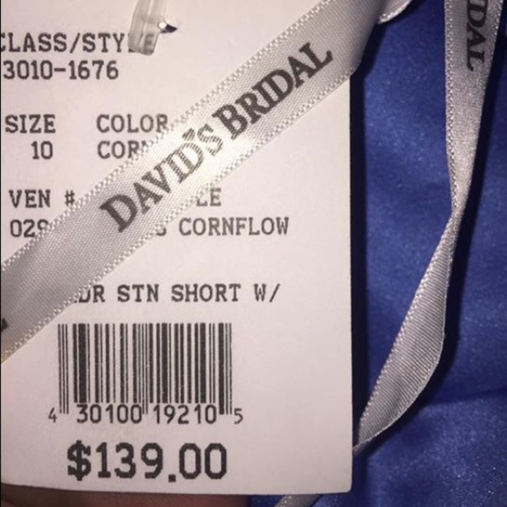 David Bridal Short Dress