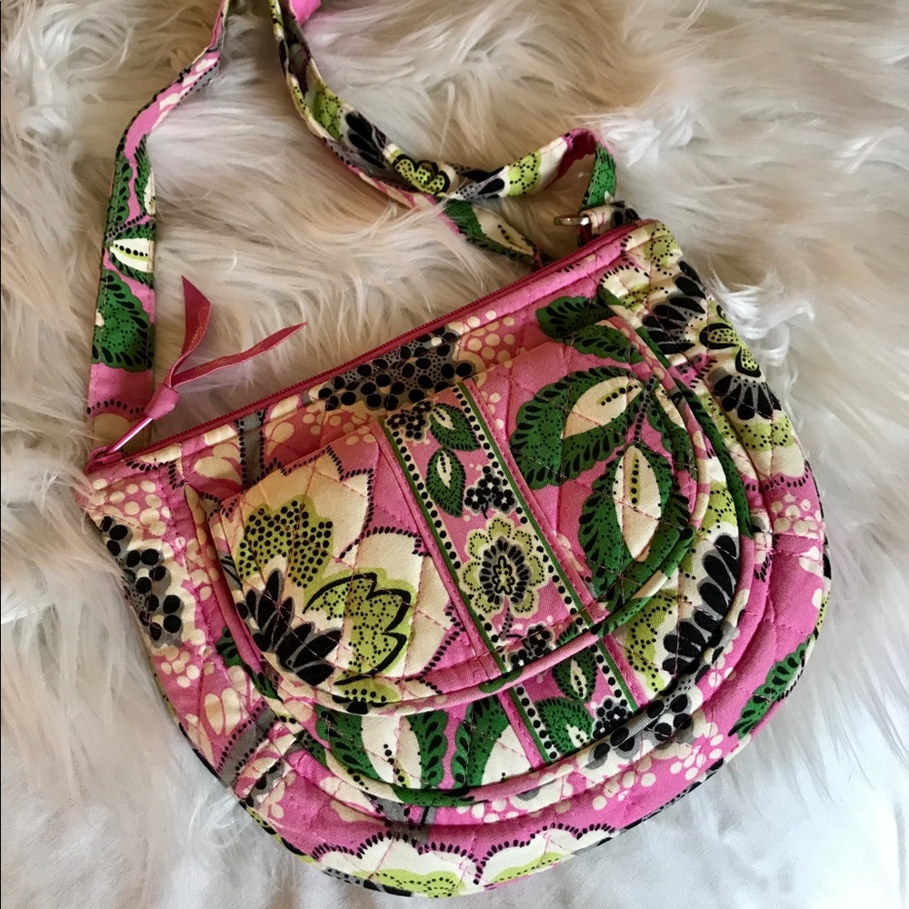 Vera Bradley Crossbody 💗💚 pink and green