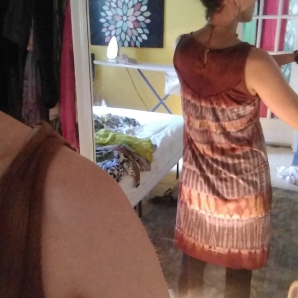 Lucky Brand Shift Tie Dye Cotton Dress - Picture 4 of 6