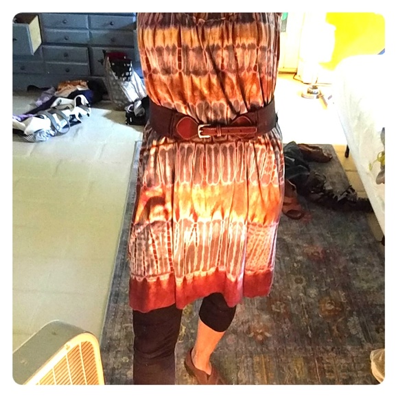 Lucky Brand Shift Tie Dye Cotton Dress - Picture 5 of 6