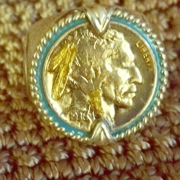 1930s buffalo nickel ring - Picture 1 of 4