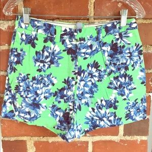 Jcrew High waisted Floral Shorts
