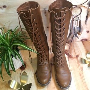 Lace up Tall Boots