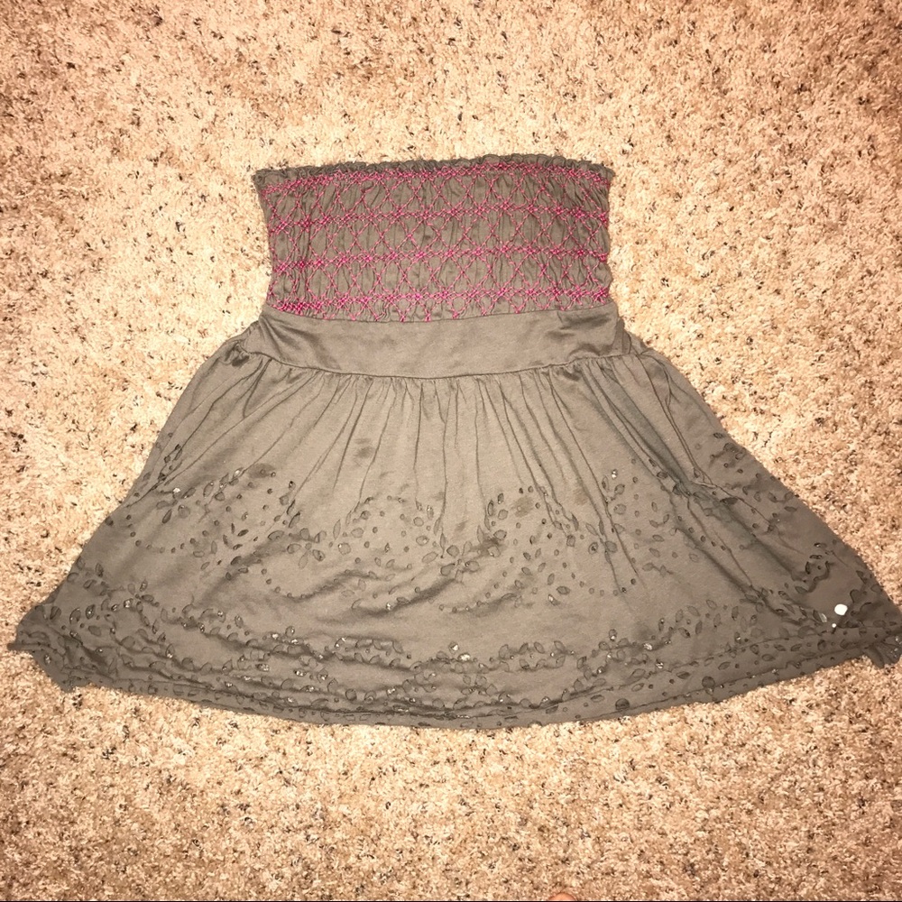 Free People gray tube top size M