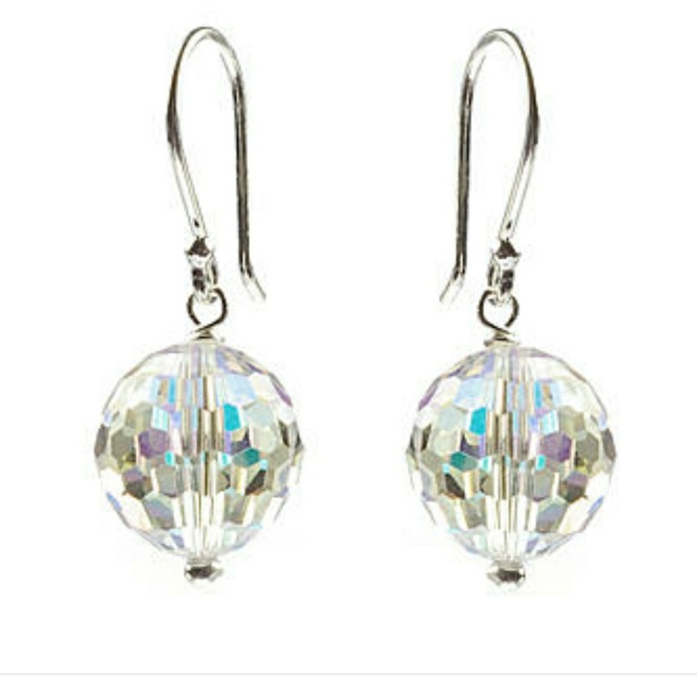 Swarowski silver earrings