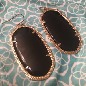 Black and gold Danielle earrings