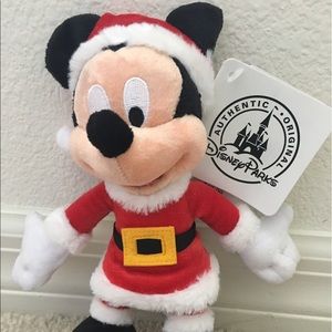 NEW Disney Parks Santa Mickey Mouse Christmas 7" NEW Disney Parks Santa Mickey Mouse Christmas 7"