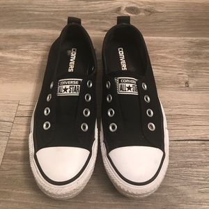 Converse All Star Slip On Black & White Sneakers