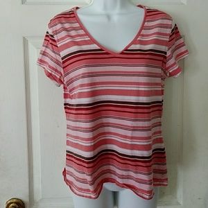 Pink striped shirt