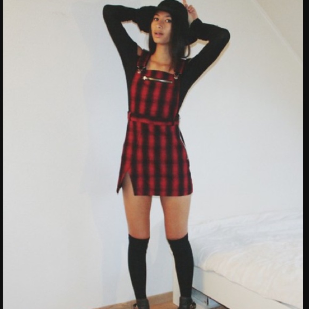 UNIF Brixton Plaid Jumper Large