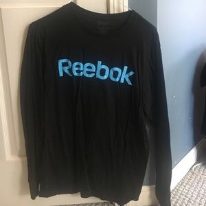 black long sleeve Reebok tee